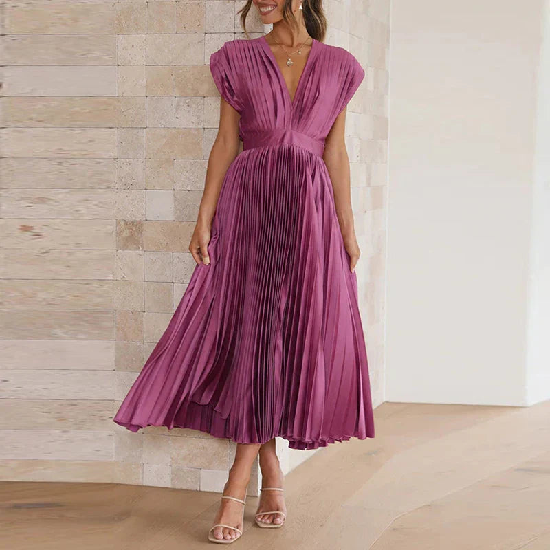Vestido Gala Plisado - Colección 2025