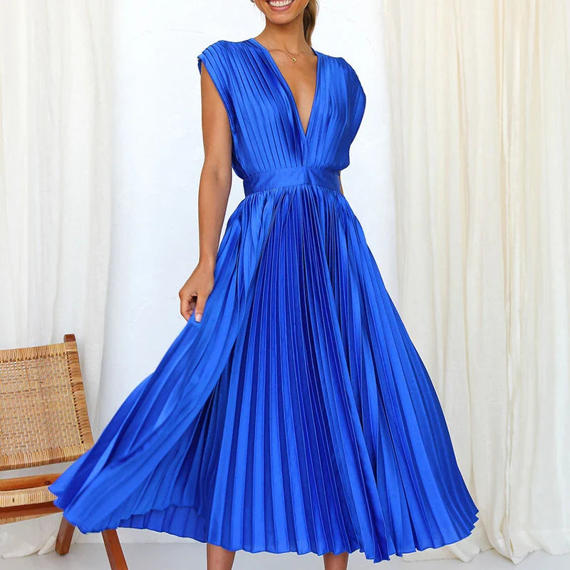 Vestido Gala Plisado - Colección 2025