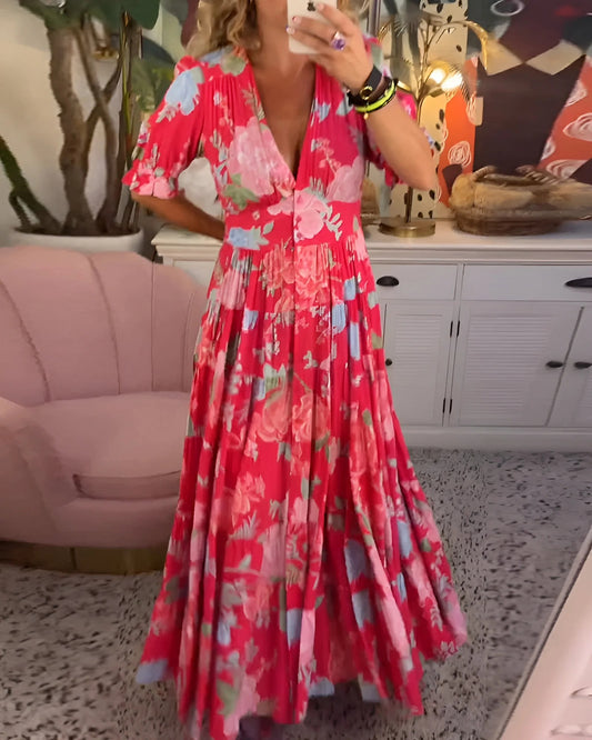 Vestido Estampado Floral - Coleccion 2025