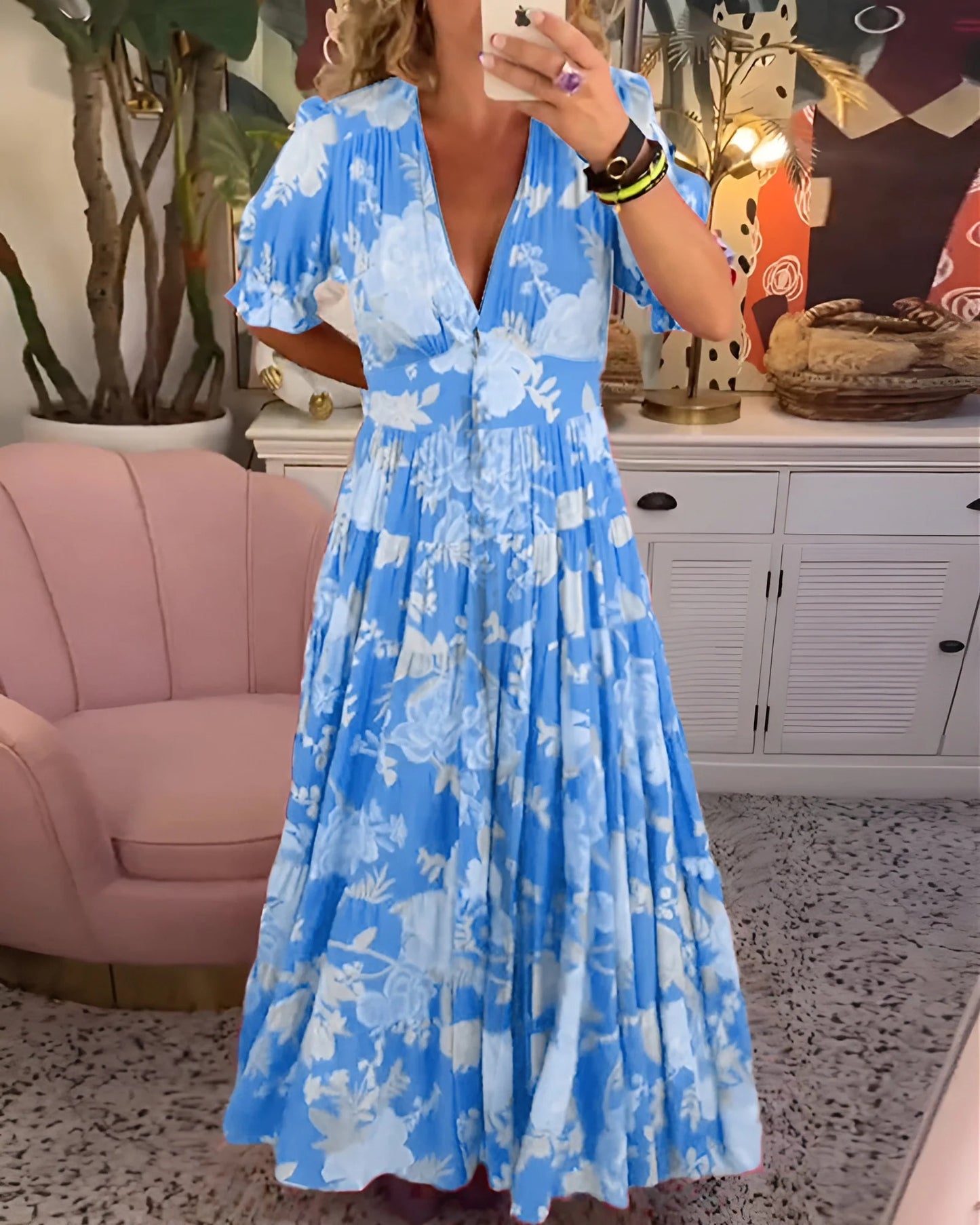 Vestido Estampado Floral - Coleccion 2025