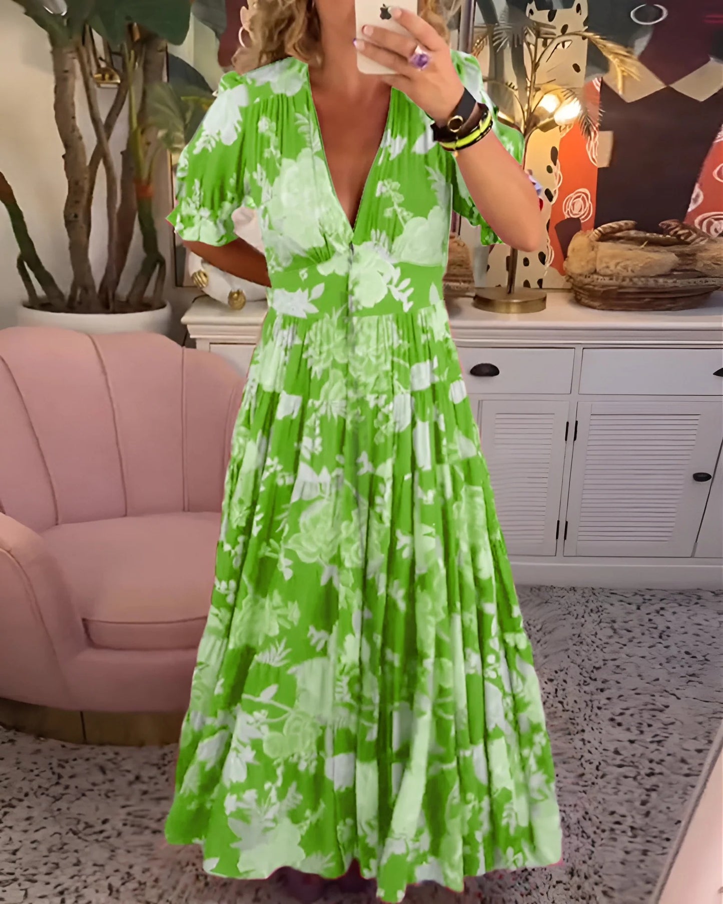 Vestido Estampado Floral - Coleccion 2025