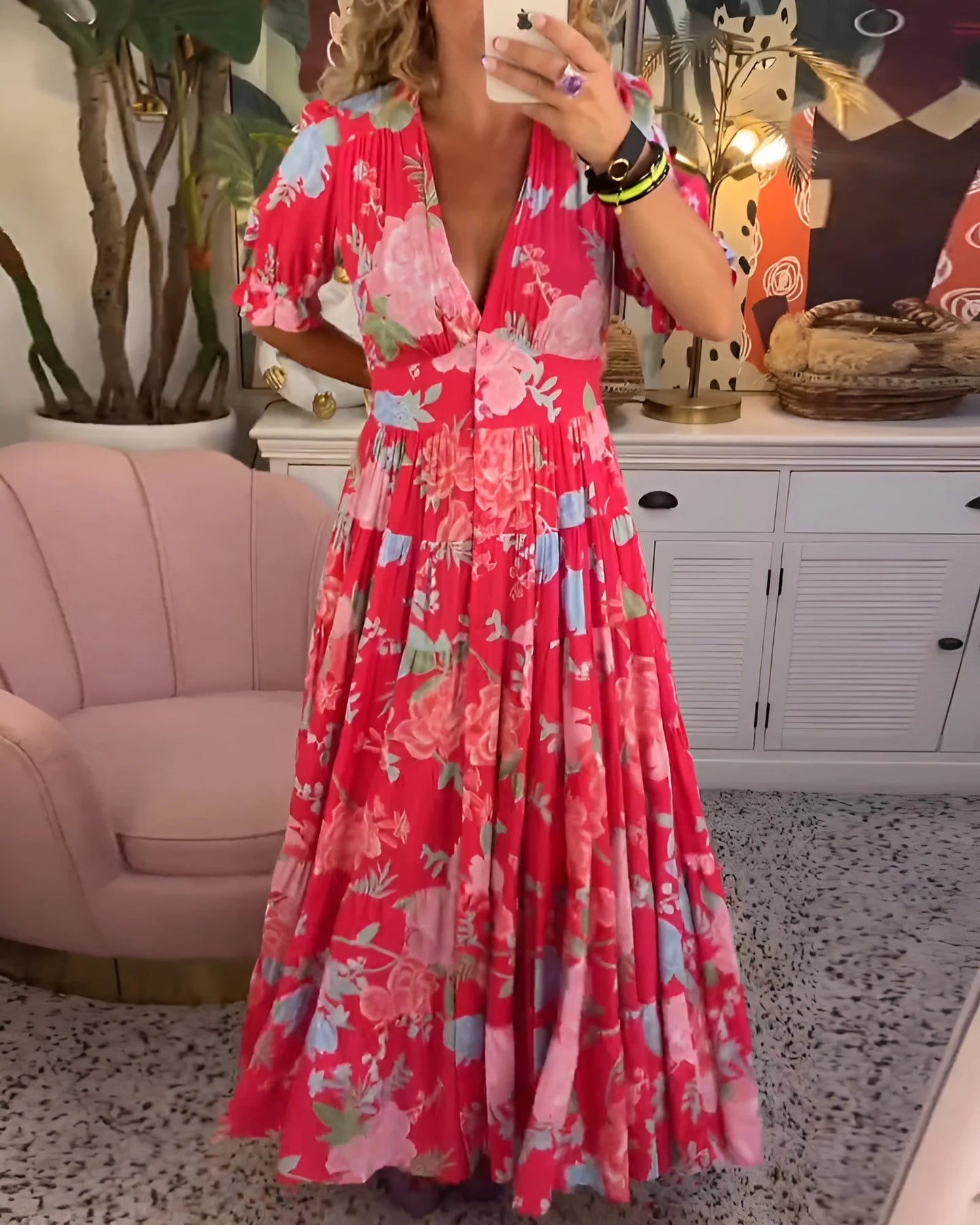 Vestido Estampado Floral - Coleccion 2025