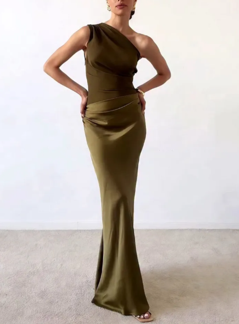 Vestido Largo Plisado - Coleccion 2025