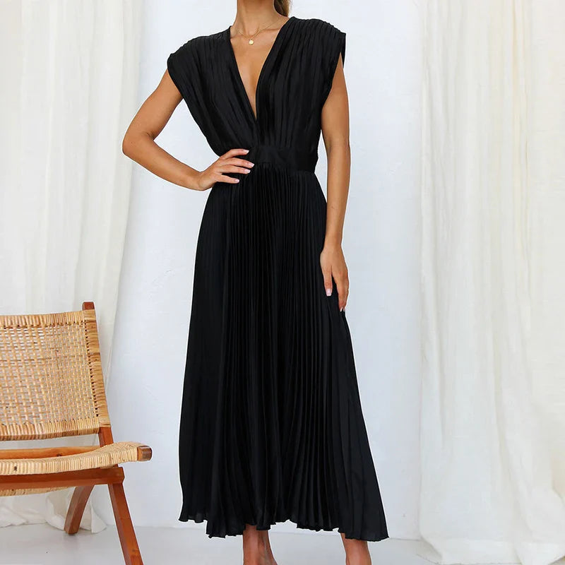 Vestido Gala Plisado - Colección 2025