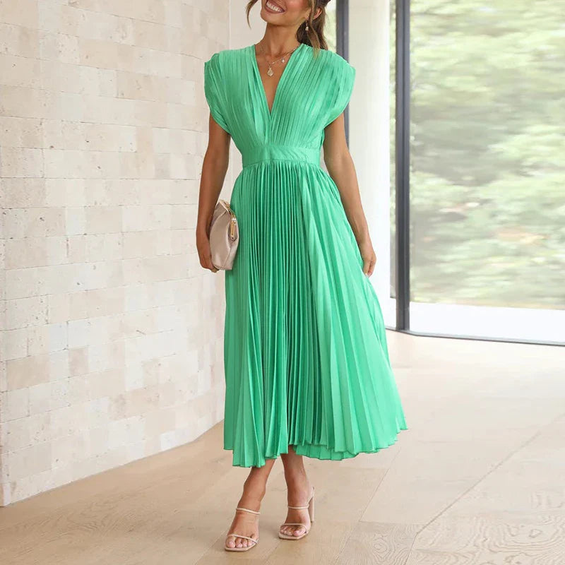 Vestido Gala Plisado - Colección 2025