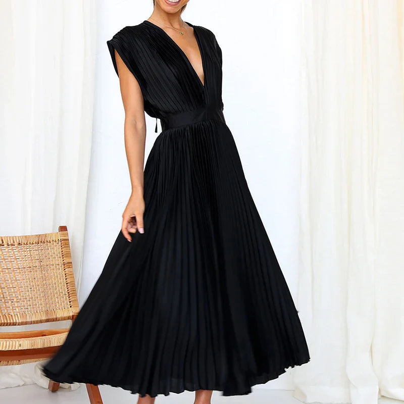 Vestido Gala Plisado - Colección 2025