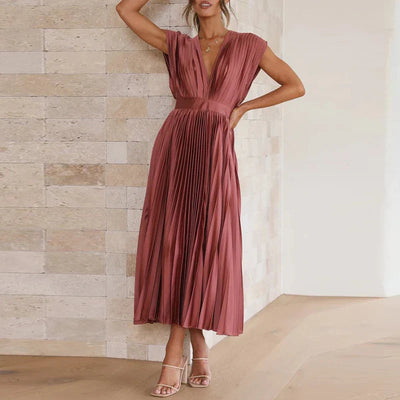 Vestido Gala Plisado - Colección 2025