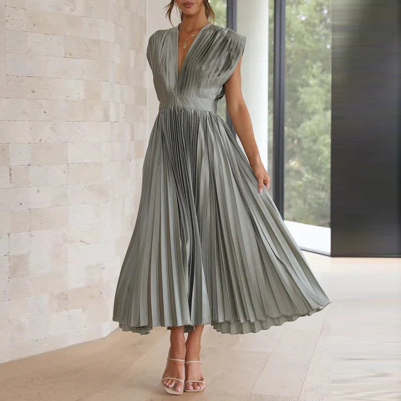 Vestido Gala Plisado - Colección 2025
