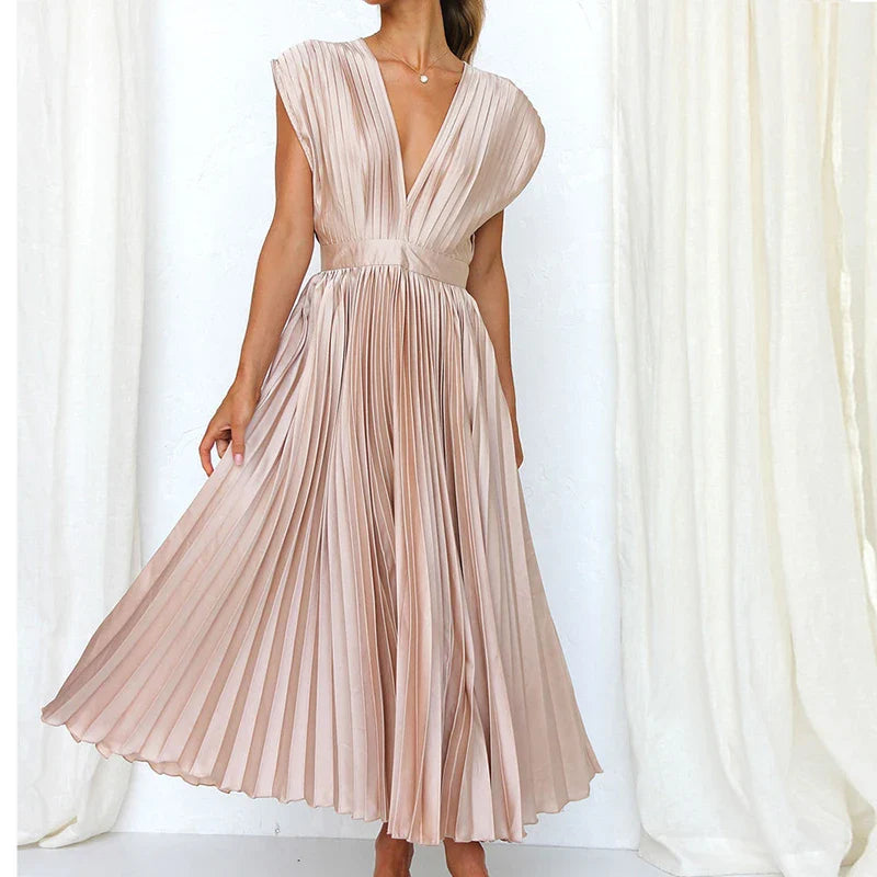 Vestido Gala Plisado - Colección 2025